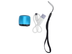 Mini Altavoz Subwoofer Bluetooth Portátil De Metal, Recargable Por Usb, Para Teléfono Móvil, Tableta, Pc - Azul