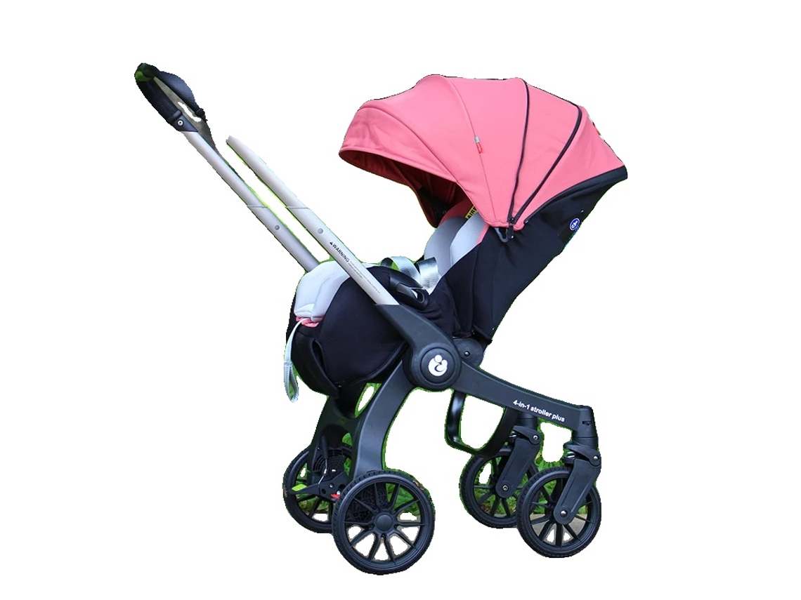 Cochecito de bebé, diseño ligero, plegable y cómodo, color rosa OEM