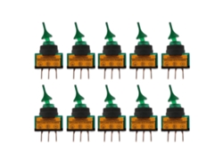 2026-interruptor Toggle Led Asw-14d 12vdc 20a 3-pin Mango Corto 12mm Verde 10 Piezas