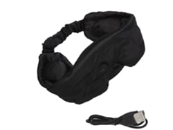 Antifaz Inalámbrico Silk Bluetooth 5.0 Para Escuchar Música Y Realizar Llamadas, Con Bloqueo De Luz - Negro