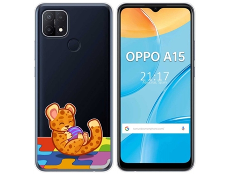 Carcasa Oppo A15 TUMUNDOSMARTPHONE Dibujos Transparente Multicolor