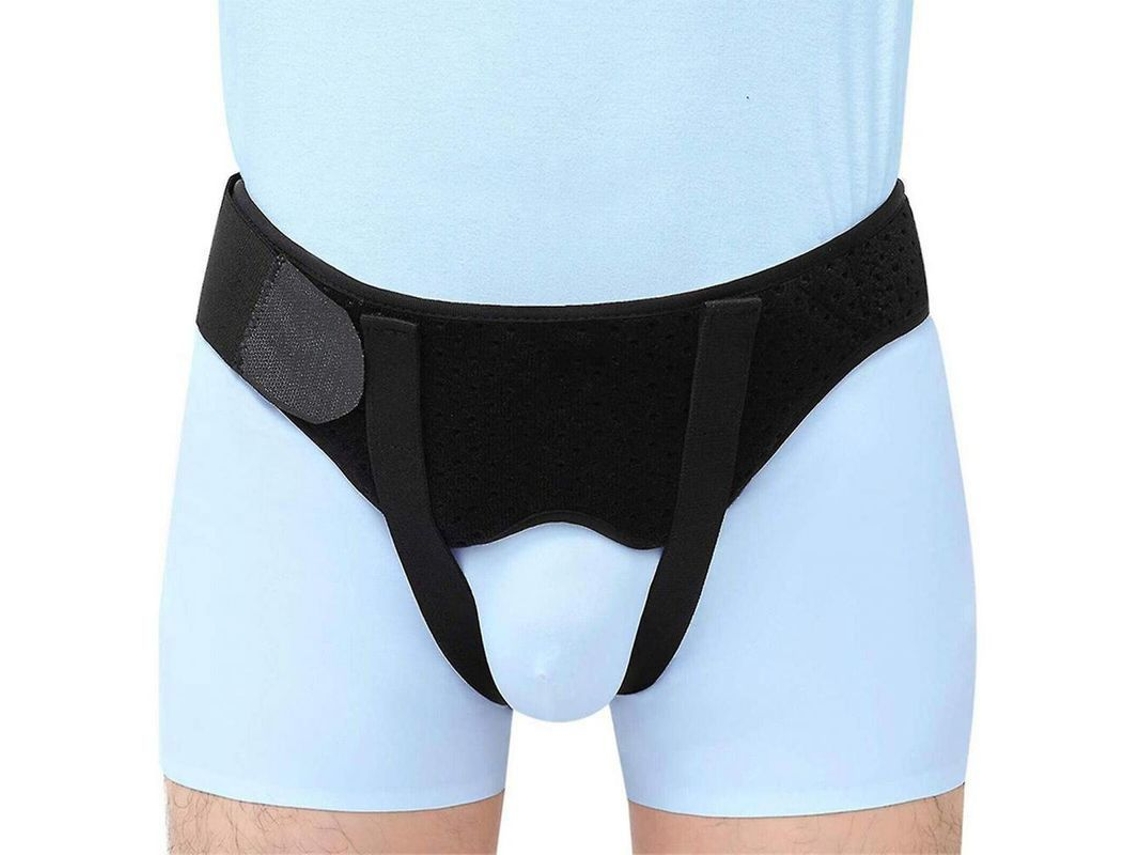 Dan26-faja De Soporte Para Hernia Inguinal Con Almohadillas Removibles Ajustable Para Hombres Talla M L Xl Xl Negro