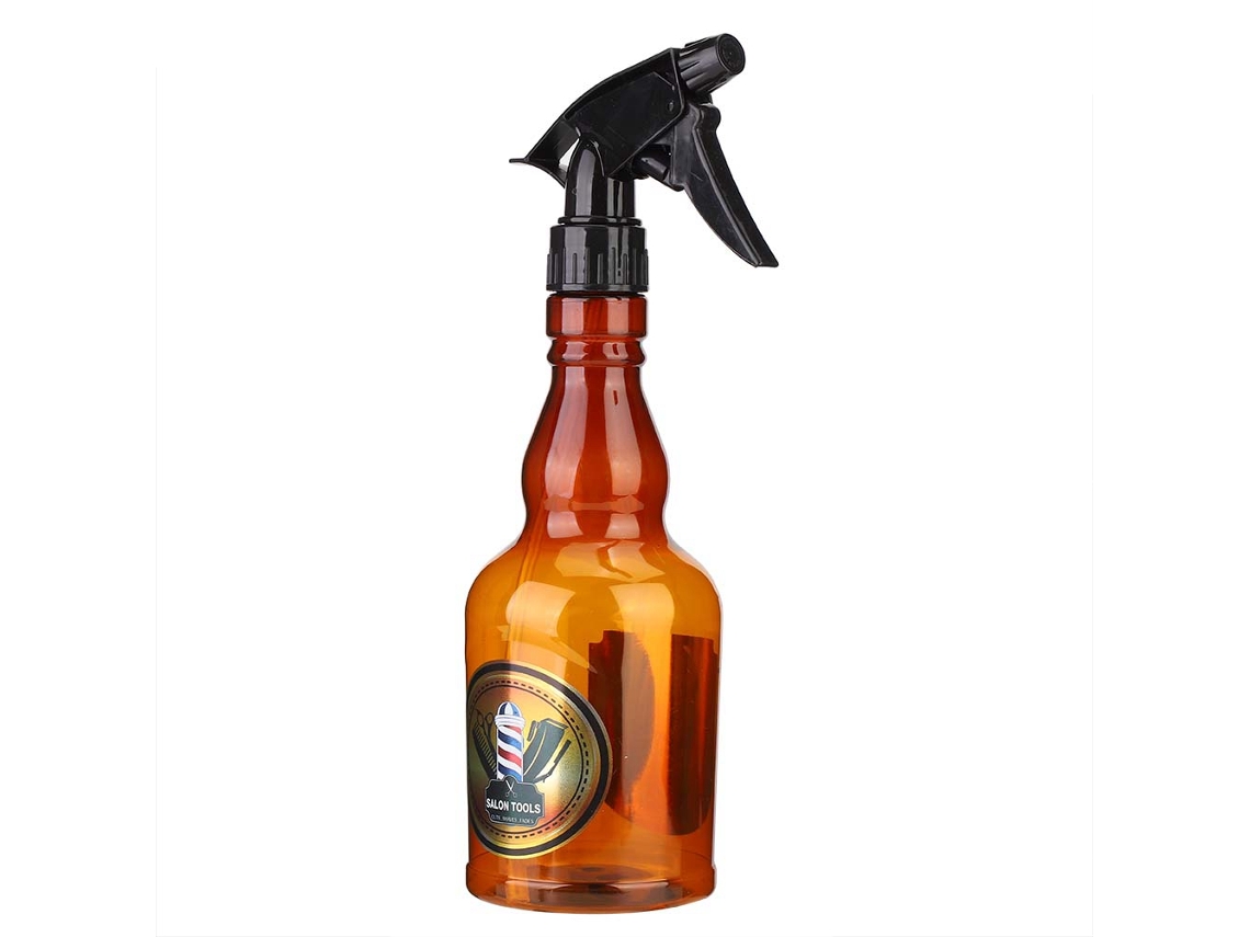 650ml Botella De Pulverización Reutilizable Vintage Para Barbería Y Peluquería Herramienta Capilar (marrón)