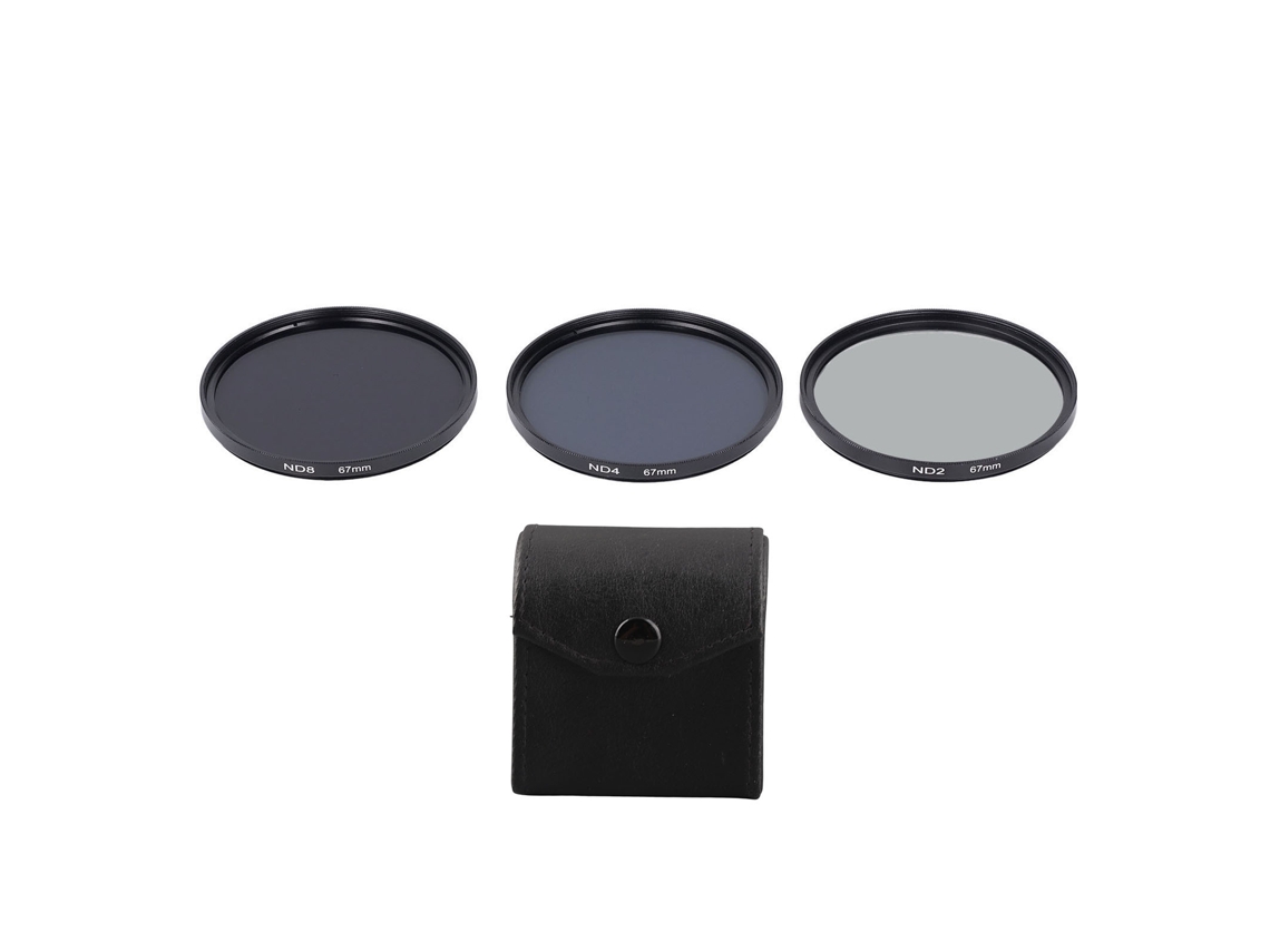 Set De Filtros Nd Nd2 Nd4 Nd8 67mm Con Recubrimiento Multicapa Anti Sobree Exposición Para Cámara