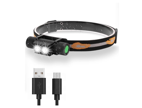 Linterna frontal LED recargable con luces 6 modos 4000 lúmenes Lámpara frontal LED superbrillante La TURMIN