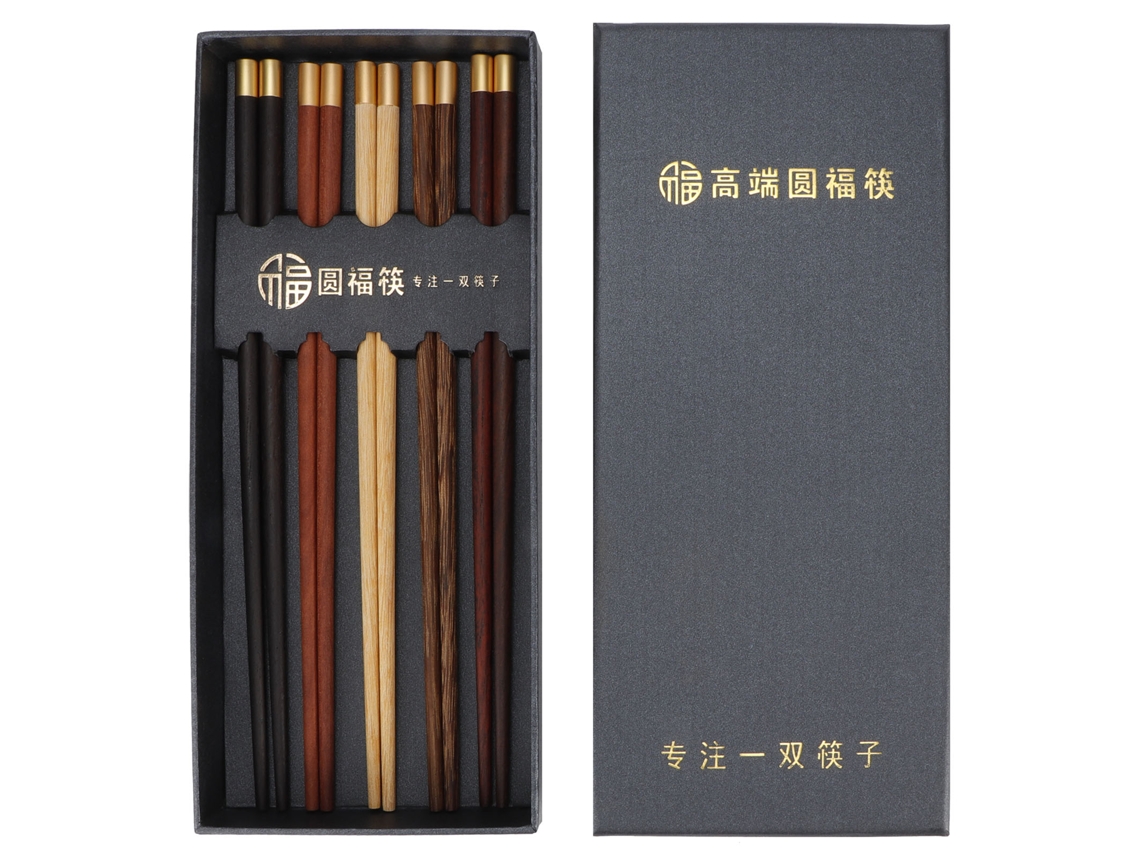 KOFIHETY Palillos de Madera Reutilizables para Sushi - Cubiertos para Hogar y Regalos