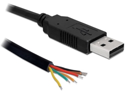 Cable USB DELOCK (USB - USB - 1.8 m - Negro)