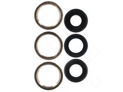 Lente para Telefono Moldura para Apple Dorado