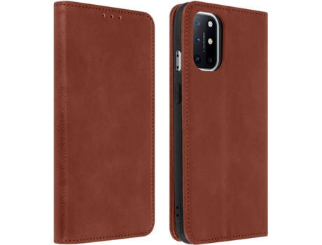 Funda OnePlus 8T AVIZAR Tarjetero Marrón