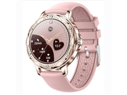 Reloj inteligente para mujer con llamadas Bluetooth, monitorización de la presión arterial y la frecuencia cardíaca, notificaciones y actualizaciones de meteoritos. Bestvite