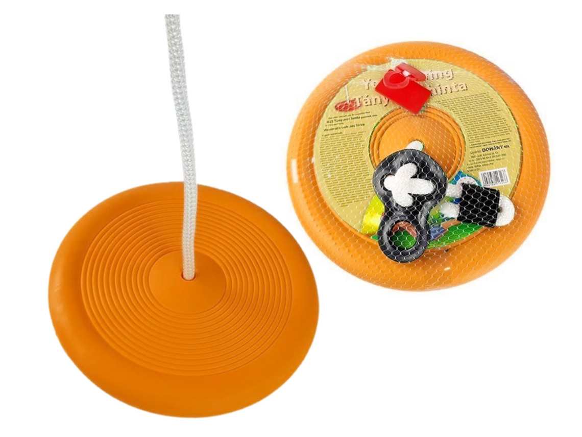 Columpio infantil con forma de plato 423, color naranja
