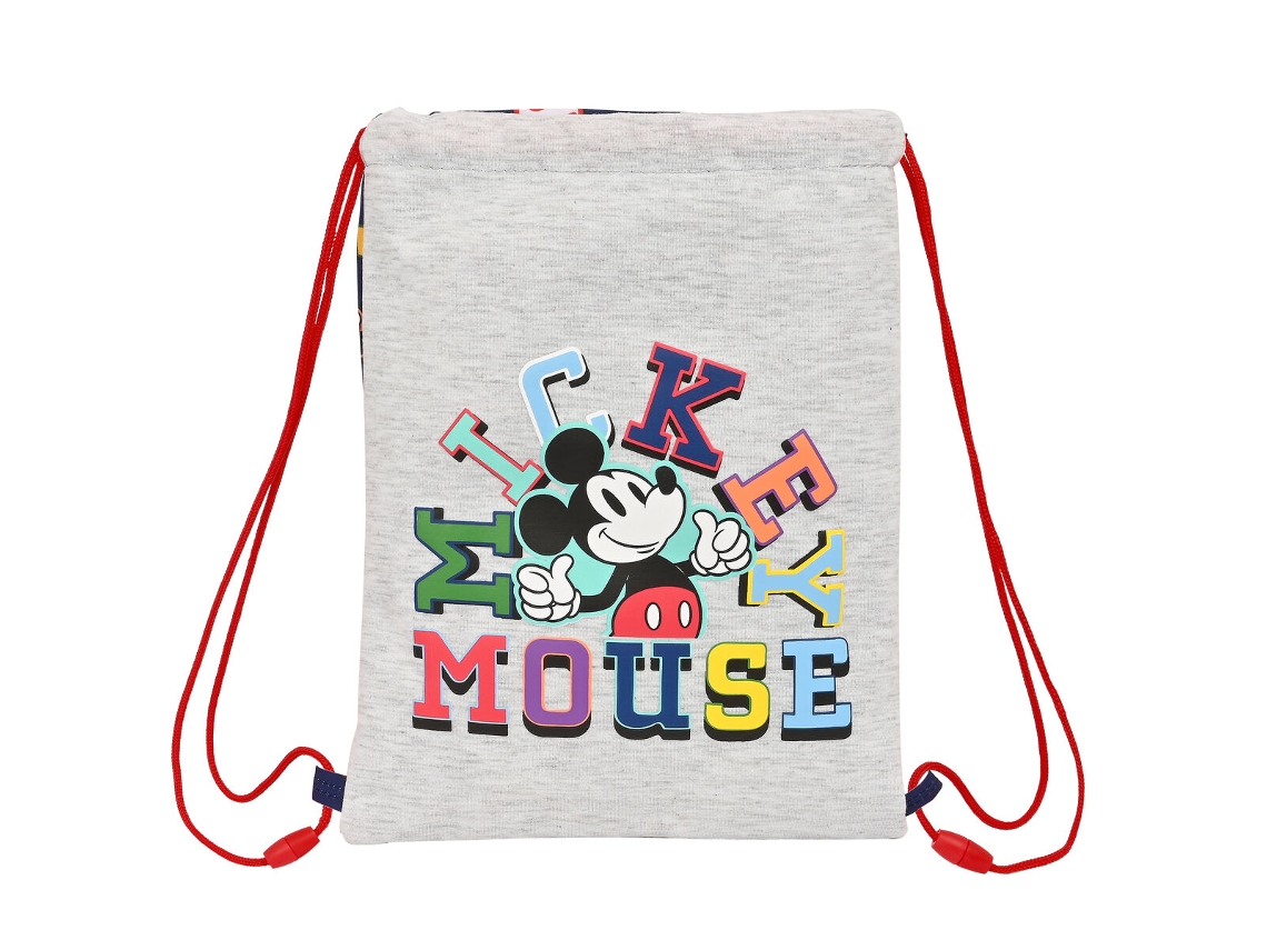 Mochila de Bolsa Con Cuerdas Mickey Mouse Clubhouse Solo Un Azul Marino Azul 26 x 34 x 1 cm