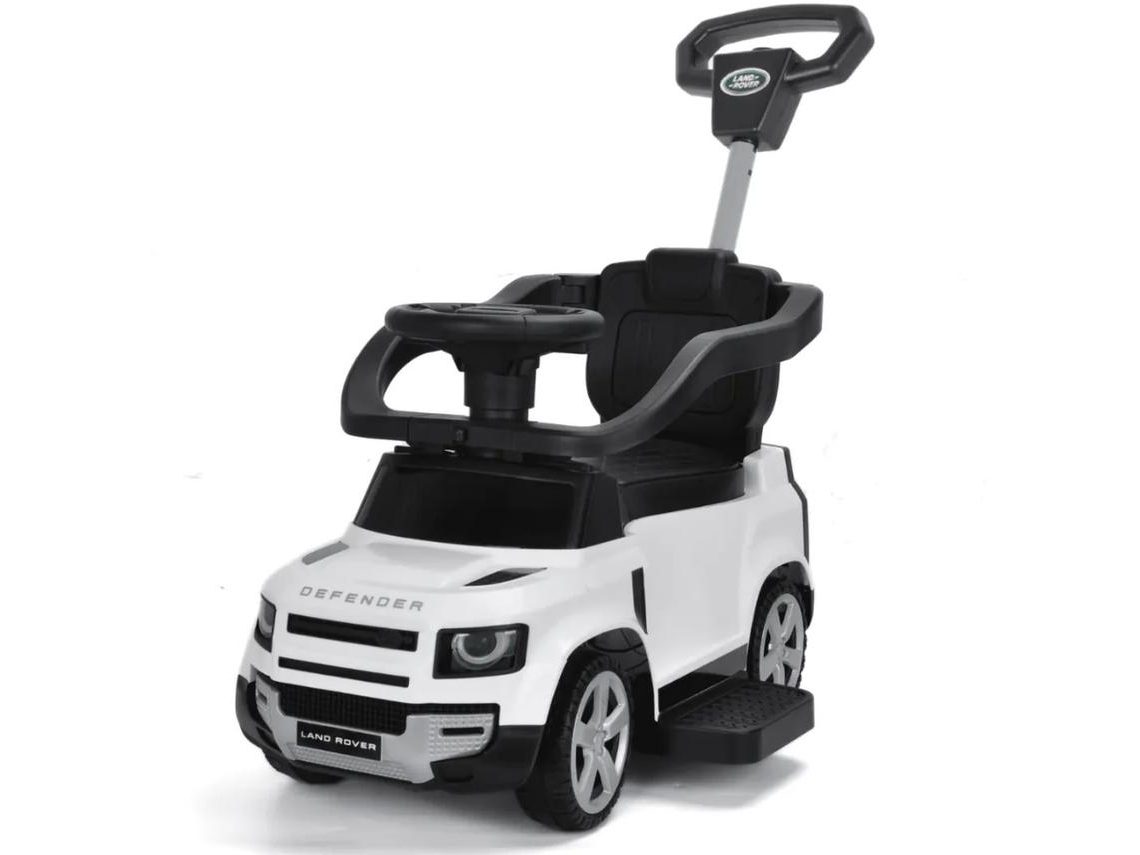 Coche Correpasillos 2-en-1 - Land Rover Defender - 1 A 3 Años - Blanco