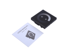 2026-interruptor De Pared Con Panel Táctil Dimmer Para Tira Led Controlador De 1 Canal Luz Dc 12v-24v Negro