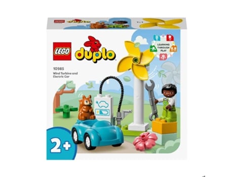 LEGO Duplo Aerogenerador Y Coche Electrico (Edad Mínima Recomendada: 2 años - 16 Piezas)