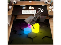 Tapete Cadeira Protetor Gamer 90 X 120 Cm Piso Parquet Escritório,