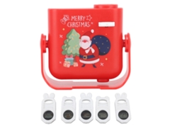 Ats-proyector De Navidad Para Niños Con 5 Diapositivas Patrones Led Luz Ambiente Decoración Infantil