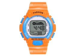 Reloj Digital Electrónico Infantil De Pulsera De Pvc Color Naranja