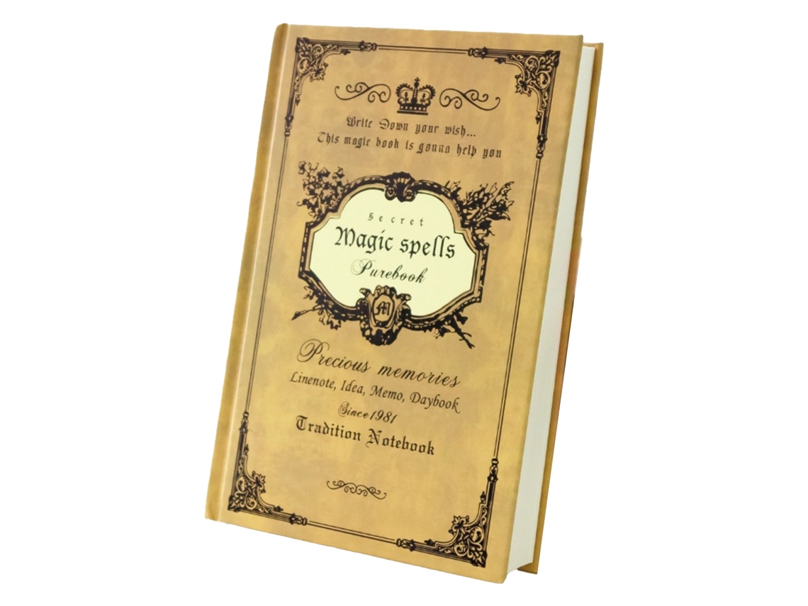 Cuaderno Escolar Retro Tamaño A4, Papel Beige, 21,3 X 14,5 X 2,5 Cm, 460 G