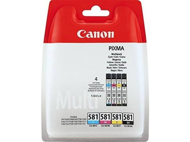 TINTEIRO CANON CLI-581 C/M/Y/BK MULTI