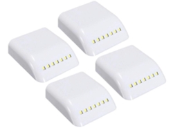 Rebe-4 Pack Luces Sensor Para Armarios Led Con Luz Blanca Fría Para Dormitorio Sala Cocina - Luces Nocturnas De Armario
