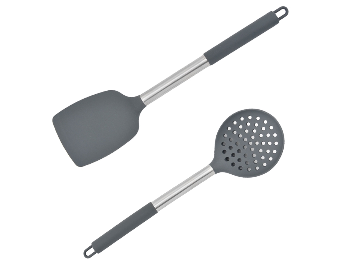 Juego de utensilios de cocina de 2 piezas, espátulas de silicona antiadherentes Kofihety