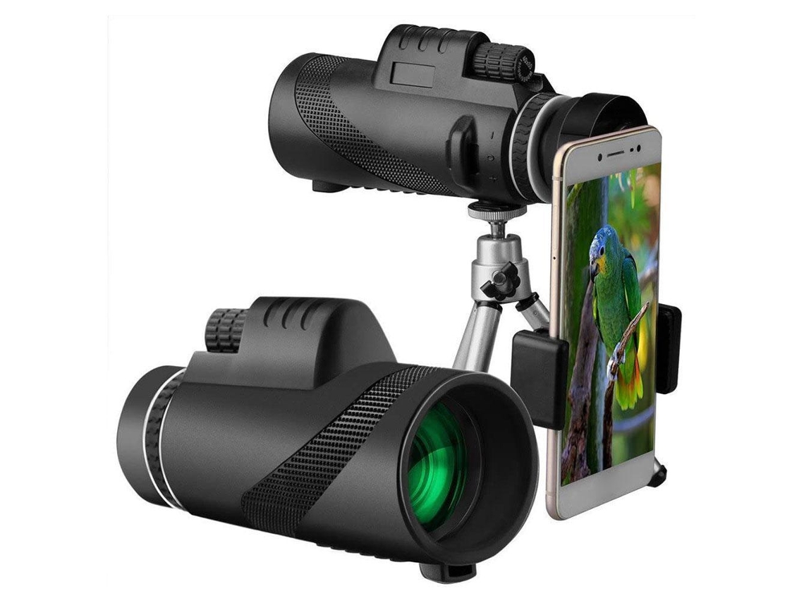 Telescopio Monocular 40x60 De Alta Potencia Hd Con Soporte Para Smartphone Y Trípode Impermeable
