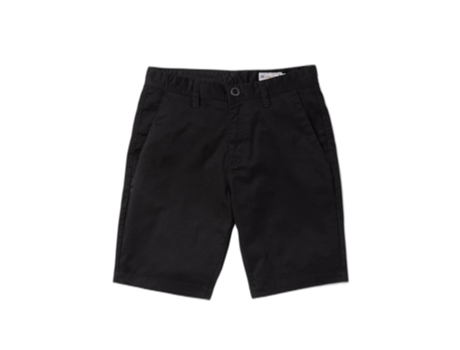 Pantalones Cortos de Hombre VOLCOM Elásticos Frckn Mdn Negro (30)
