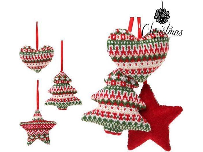 Adorno de Navidad CHRISTMAS PLANET 8339 (Rojo - 12cm)