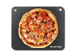 Plato para pizza de acero de 406 x 368 x 6 mm, piedra para horno de acero al carbono de 6 mm y bandeja para pizza de acero resistente Tekmaquinas