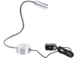 Lámpara De Mesilla Led De 3,4 W Con Control Táctil Y Luz Nocturna Regulable, Aluminio Flexible, Control Táctil