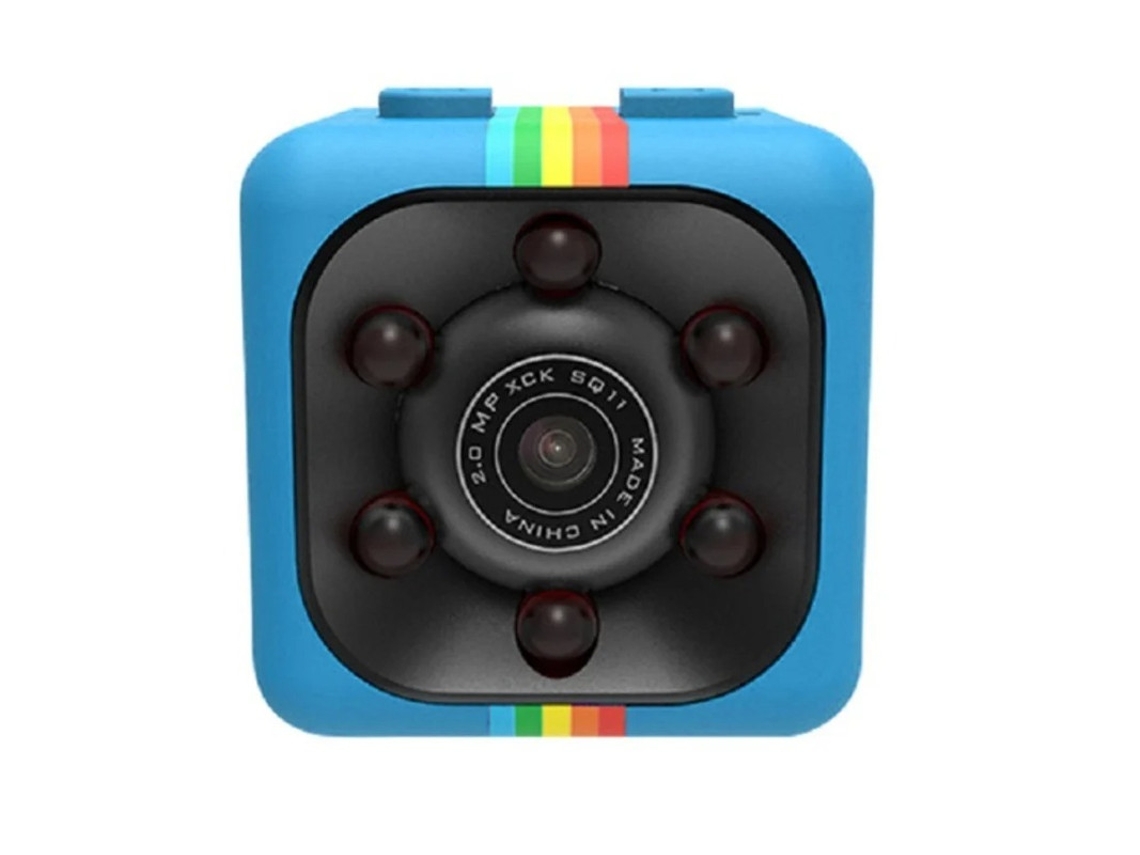 Cámara espía, minicámara oculta inalámbrica HD 1080P, portátil, pequeña, con detección de movimiento para seguridad del hogar, azul, Bestvite