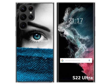 Carcasa Samsung Galaxy S22 Ultra 5G TUMUNDOSMARTPHONE Dibujos Ojo Multicolor