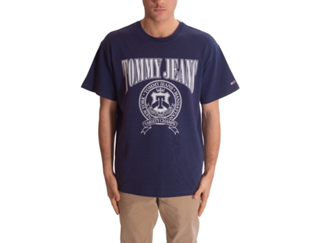Camiseta de Hombre TOMMY JEANS Azul (L)