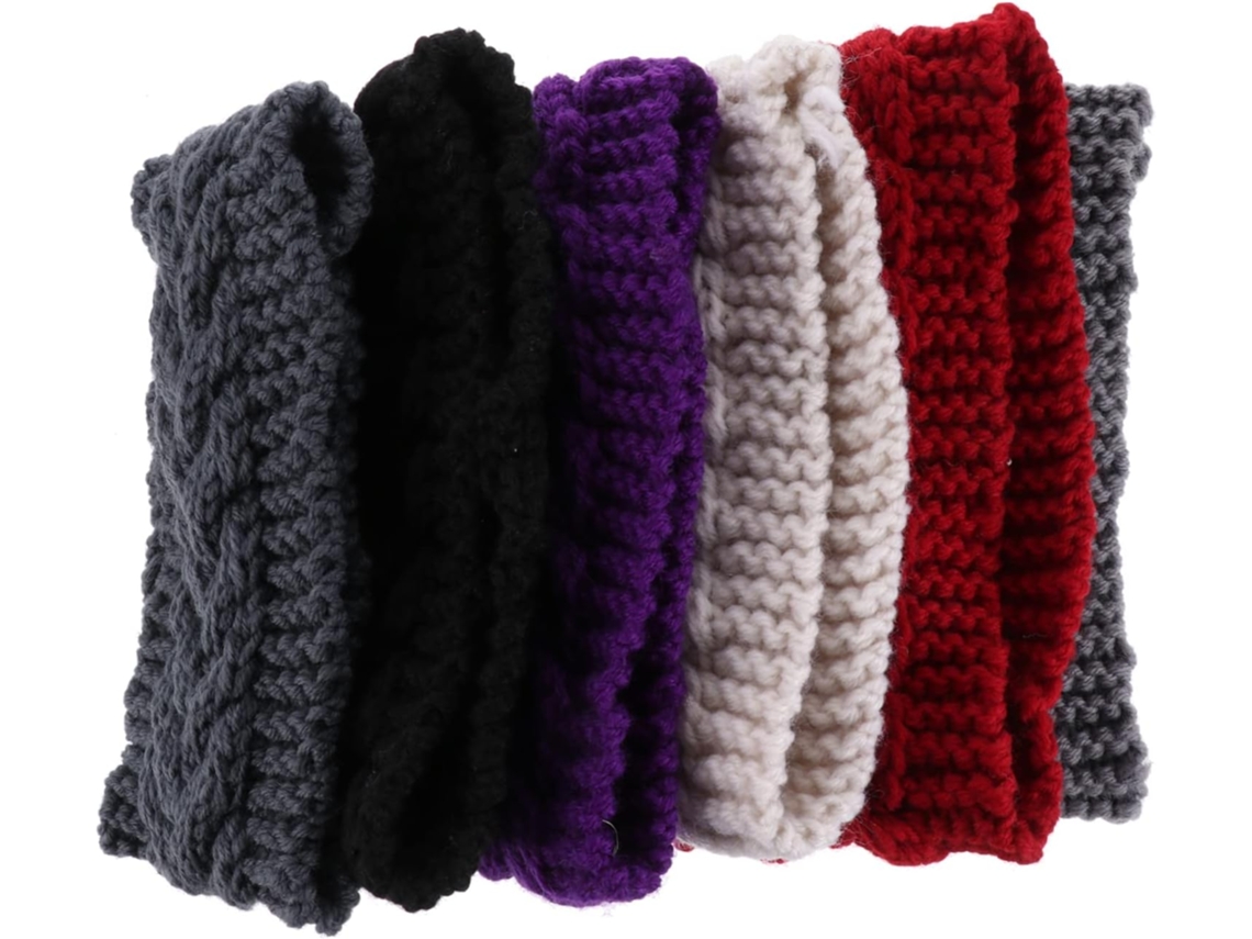 Diademas De Punto De 6 Piezas: Accesorios Cálidos Y Cómodos Para Lavarse La Cara, Hacer Ejercicio Y Realizar Actividades.