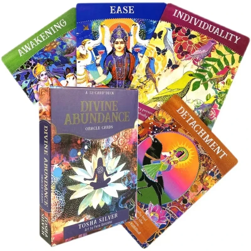 Divina Abundancia Oráculo Cartas Explicadas En Inglés, Oráculo Tarot, Para Adivinar El Destino