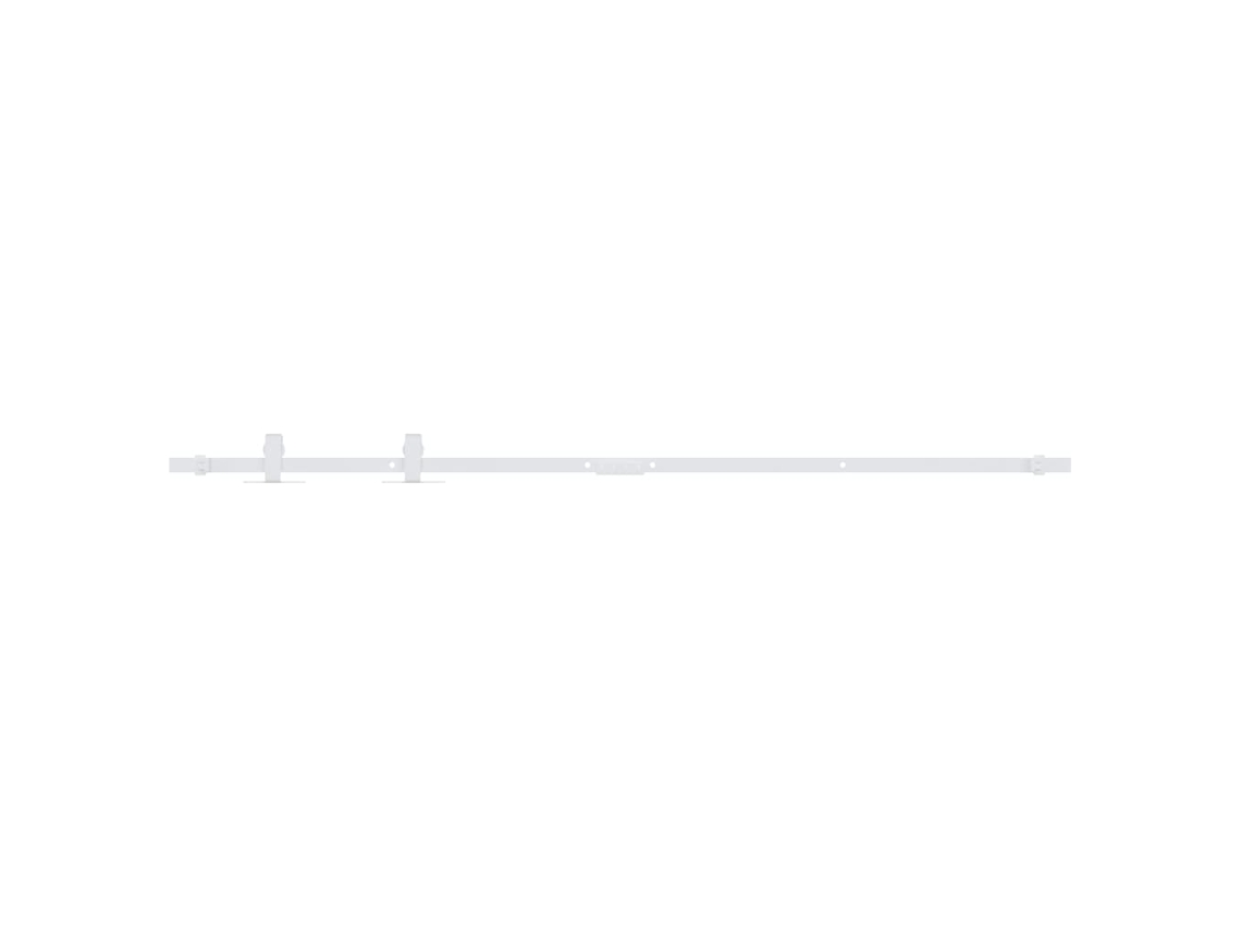 Herrajes para puertas correderas VIDAXL Blanco Acero (122 cm)