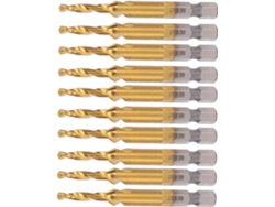 Juego De 10 Tapas Para Grifos M4 Hss Spiralhahn Titan Con Rosca De 3,3 Mm