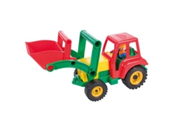 Vehículo de juguete LENA TOYS Camión con Pala Verde y Rojo