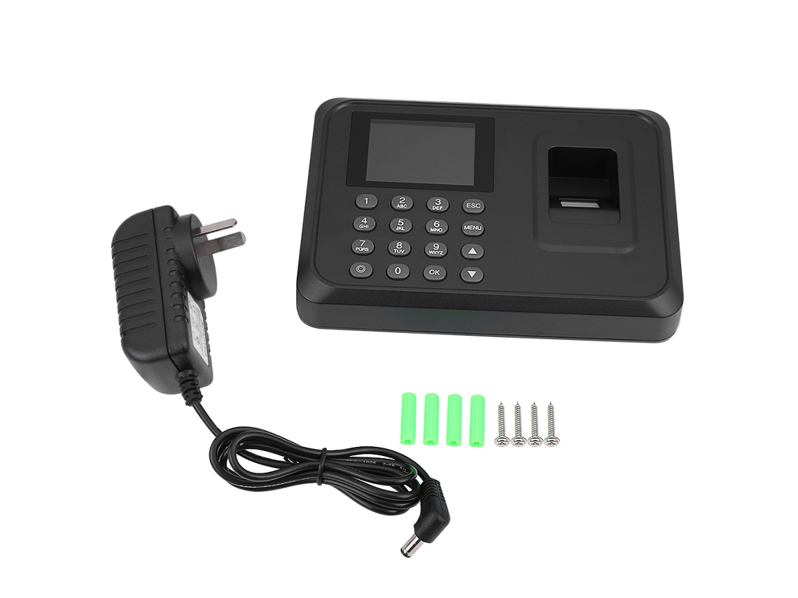 Reloj Electrónico De Control Horario Con Lector De Huellas Dactilares Y Pantalla Tft De 2,4 Pulgadas Para Empleados.