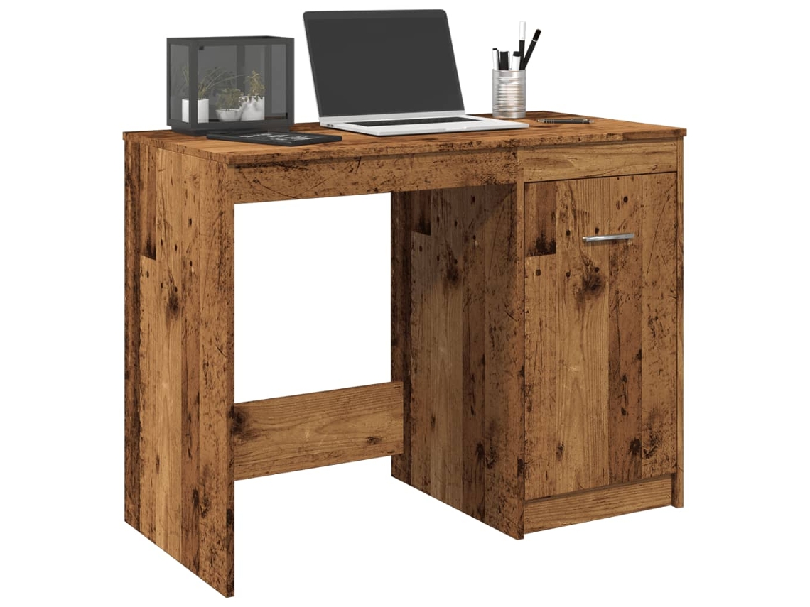 Escritorio | Mesa | Mesa de escritura 100x50x76 cm Derivados de madera Madera antigua