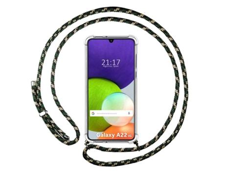 Carcasa Samsung Galaxy A22 4G / M22 TUMUNDOSMARTPHONE Colgante Verde
