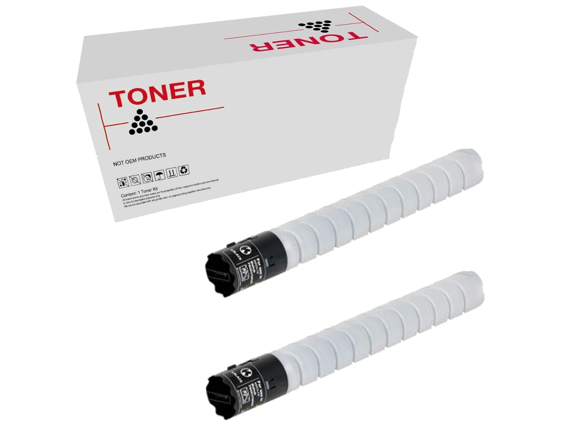 Pack 2 Tóners Compatibles TN322 A33K050 Bizhub 224E/284E/364E Konica Minolta Alta Calidad