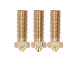 Boquilla de latón para impresora 3D, 3 orificios, hotend de alto flujo, filamento de 0,6 mm, 1,75 mm, 3 unidades