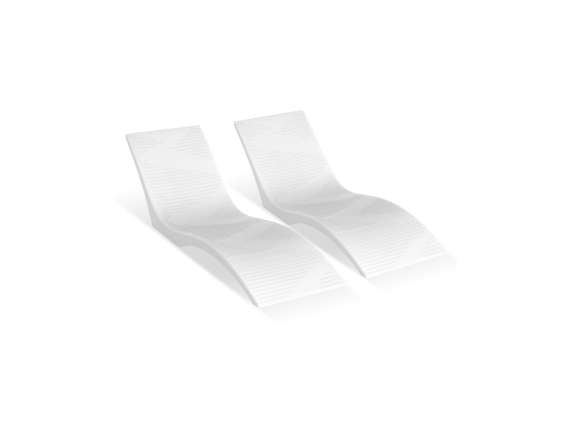 Juego de 2 sillas ergonómicas de piscina de pie con diseño anatómico Tekmaquinas
