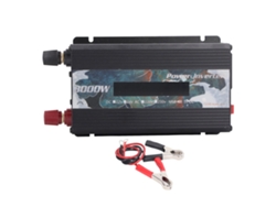 Inversor De Cc A Ca De 3000 W De Onda Sinusoidal Modificada Con Pantalla Lcd, Puerto Usb De 2,0 A, Ventilador, Cc 24 V, Negro.