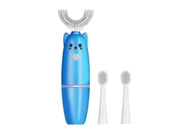 Escova De Dentes Sônica Evago 360 U Infantil, Elétrica, Em Formato De U, Com Silicone E Automática.