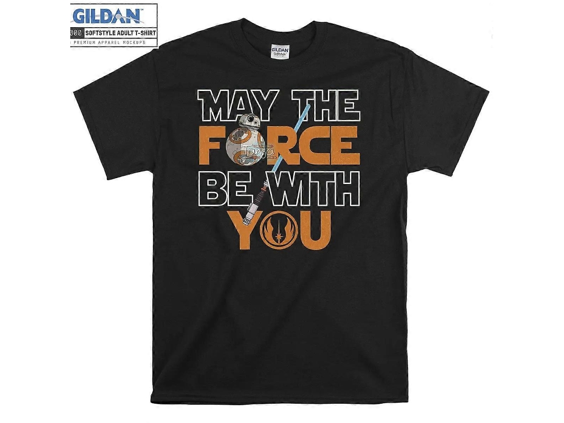 Star Wars Droid Bb 8 May The Force Be With T-shirt Star Wars Unisex Best Sellers Size:m