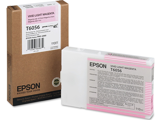 Cartucho de tinta original EPSON, T6056 110 ml , Magenta vivo claro, C13T605600