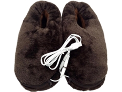 Zapatos Eléctricos Calefactables Usb Para Hombre Y Mujer, De Felpa Suave, Calentadores De Pies Para Invierno.